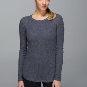 Lululemon Cabin Yogi Long Sleeve Grey Pullover 2
